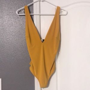 Mustard yellow bodysuit